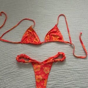 Kulani Kinis Lilo Bralette bikini top and retro Y thong